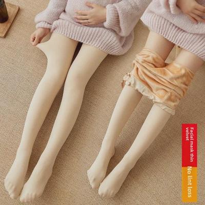 250g Nude Skin-Tone Velvet Pantyhose - Autumn/Winter Warm Thin Stockings for a Bare Leg Look