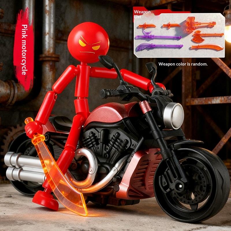 1Pc Rage Stickman Action Figure New Highly Articulated DIY Model Kit with Multiple Joints Collectible Poseable Toy for Creative Display