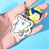 Acrylic Creative Cartoon Shake Ball Line Puppy Keychain Bag Pendants Couples Cute  Keychain Bag Pendants Holiday Gifts