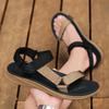 Fashion Sneakers Man Summer Luxury Sandals Flat Bottomed Lightweight Hiking Toe Exposed Breathable Beach Walking Non Slip Casual Sandals