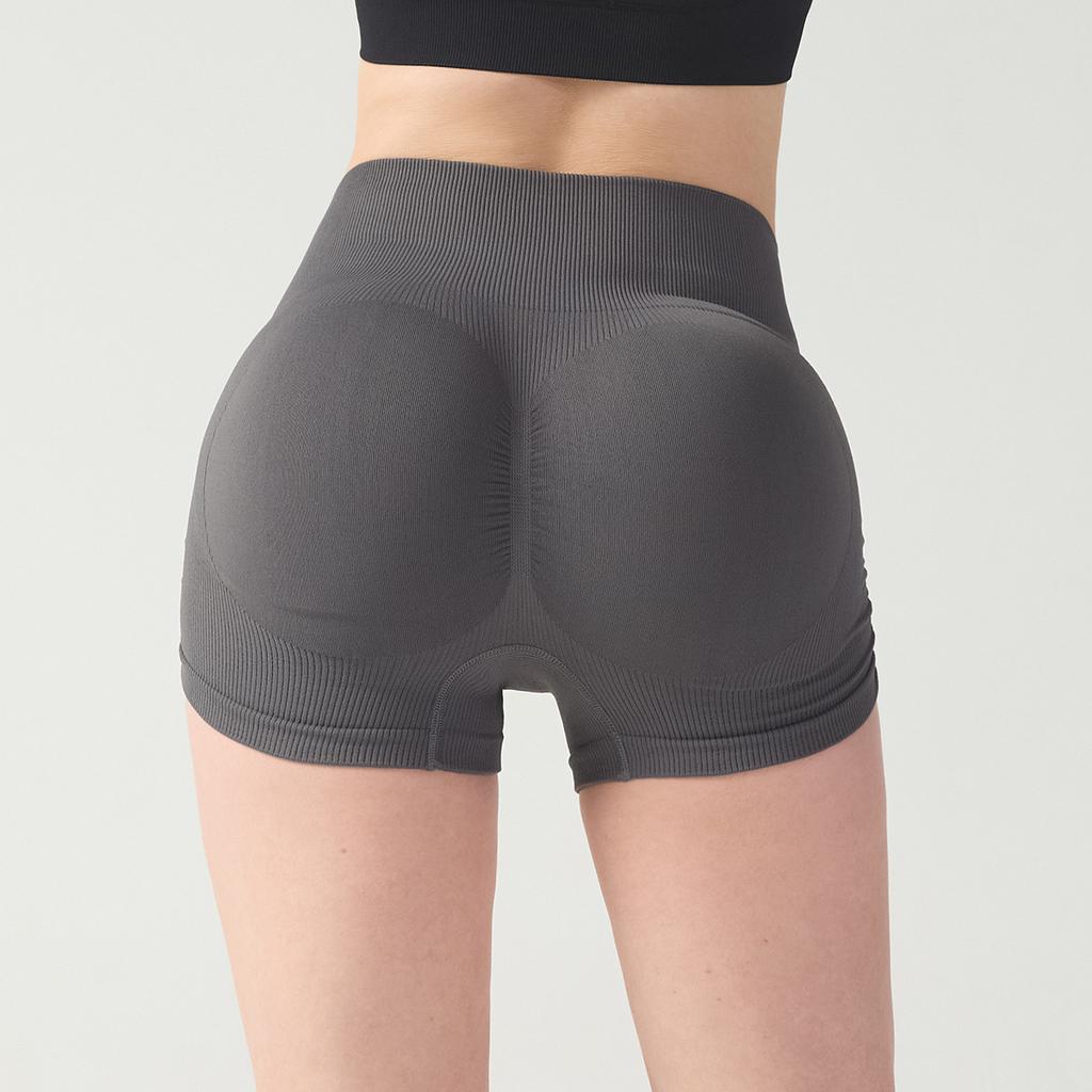 Sports Shorts Pleated High Waist Hip Lift Yoga Pants Short Women's Breathable Fitness Thin Summer Outdoor Running Cycling Shorts