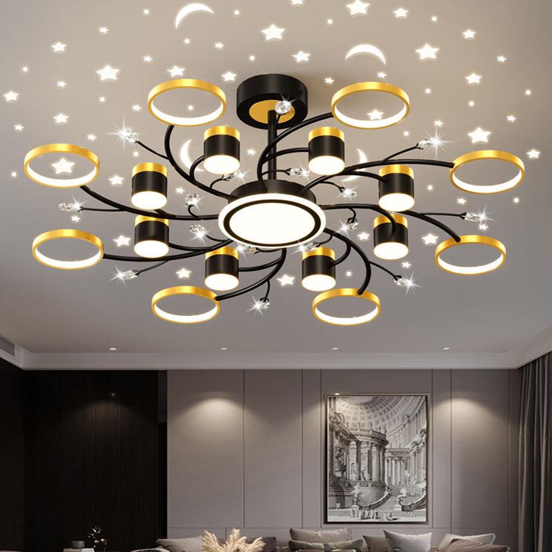 Modern Starry Sky Chandelier: Stylish Ceiling Light for Living Rooms, Bedrooms & Cafes