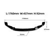 Car Front Bumper Spoiler Lip Splitter Trim Exterior Accessores Carbon Fiber Style Glossy Black CS Style For BMW F87 M2 2016-2021