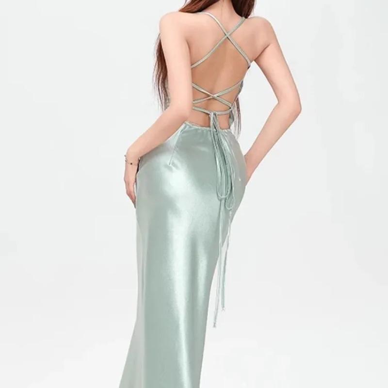 

Women s Black Strapless Mermaid Hem Maxi Dress Slim Fit Evening Gown XL зелений