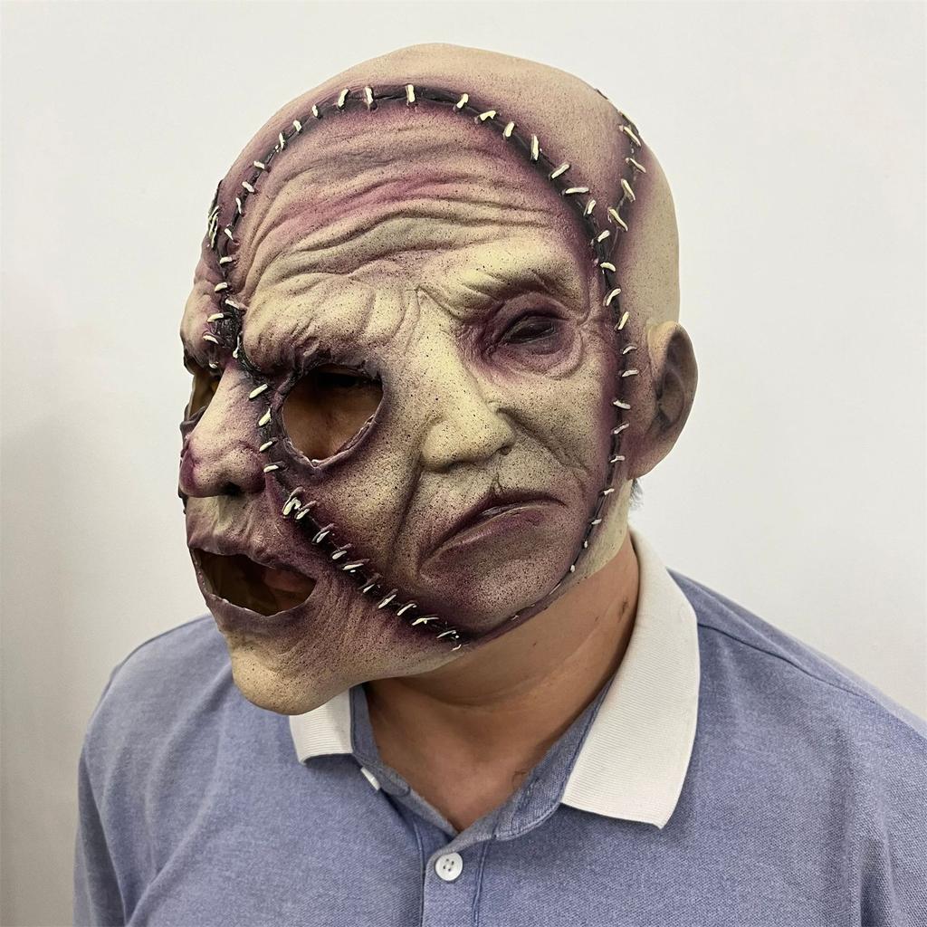 Strašidelná halloweenská maska ​​hororová maska ​​Cosplay rekvizity Halloweenská maska ​​na obličej