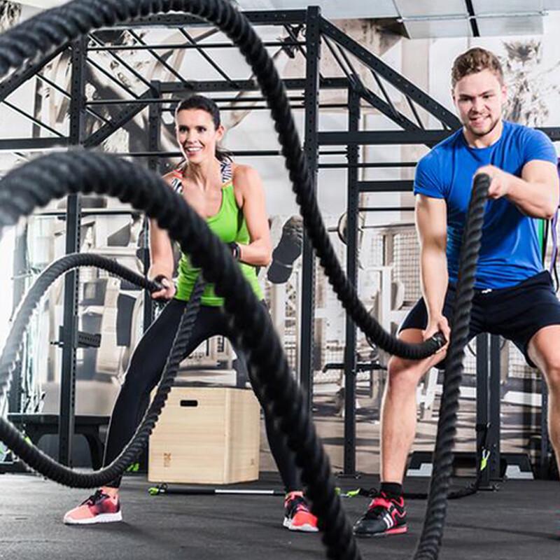 Heavy Duty Fitness Battle Ropes and Anchor
