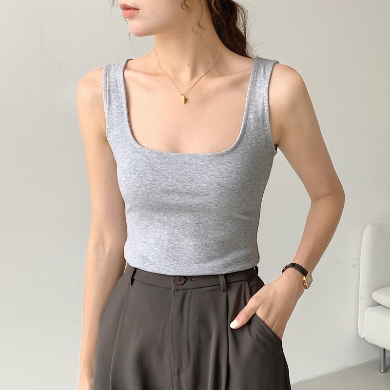 230g Pure Cotton Sexy Sports Vest for Women In Summer Inner Wear New Yoga Outside Wear Suspenders Tight Nightclub Women's Clothing