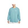 Nike Sportswear Loose Thick Round Neck Dopamine Long Sleeve T-Shirt Men Tops Denim-Blue Green HQ0893464
