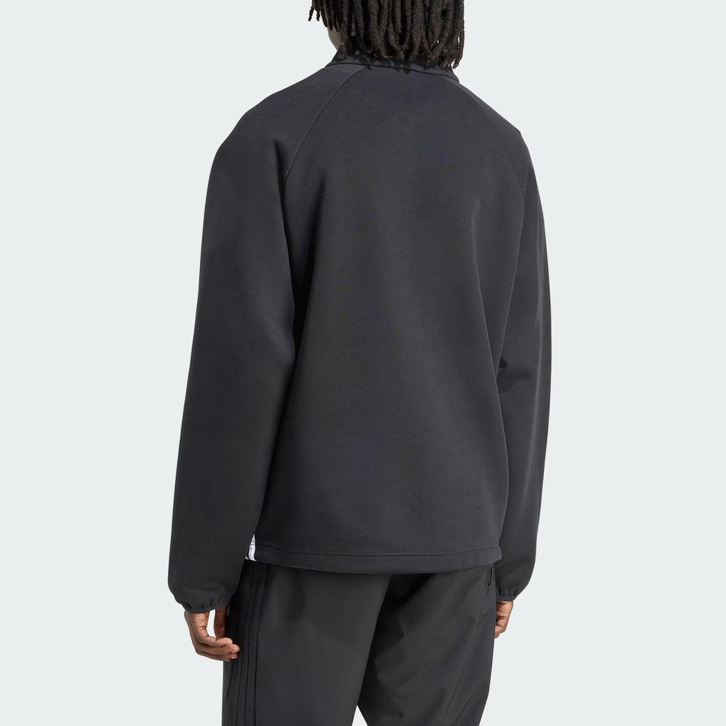 Adidas Originals Adicolor Spacer Drill Top Loose Funnel Neck Pullover Long Sleeve Sweatshirt Men Tops JW5958