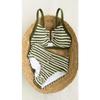 Women S Striped Split Bikini Set Sexy Beach Swimwear