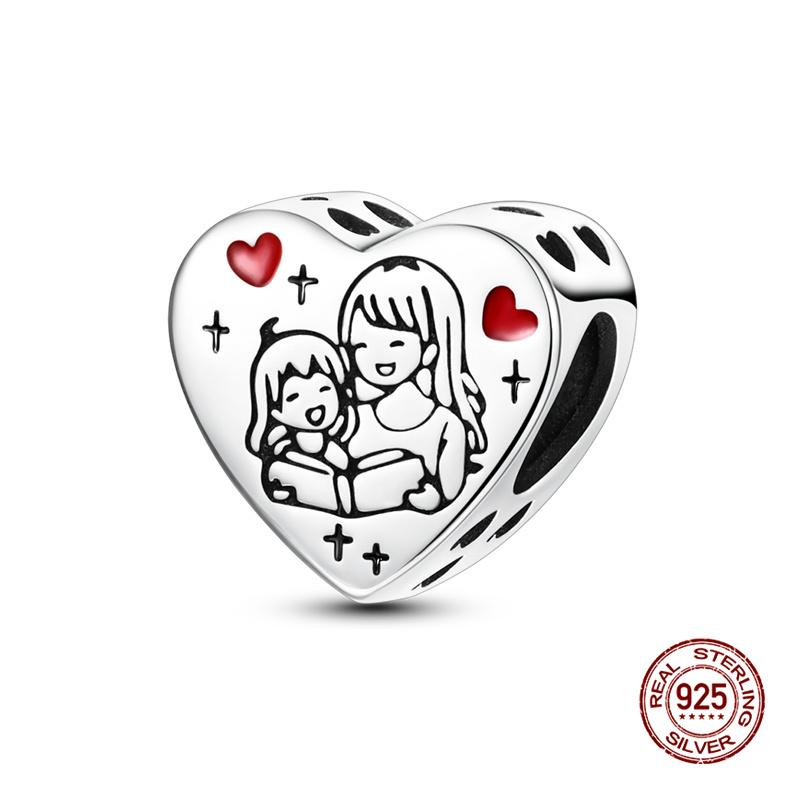 Original Charms Copper Mother'S Love Is Infinite Charms Beads Fits 3Mm Original Bracelet For Necklace Women Diy Jewelry Gift