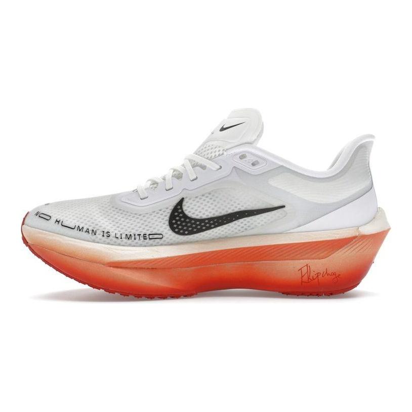 Eliud Kipchoge x Nike Zoom Fly 6 Ce n'est que le début Baskets Homme Blanc Noir Ivoire Pâle HJ7038-100