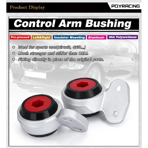 Front Control Arm Bushings For BMW E46 E85 325i 330i Z4 99-06 PQY-CAB16