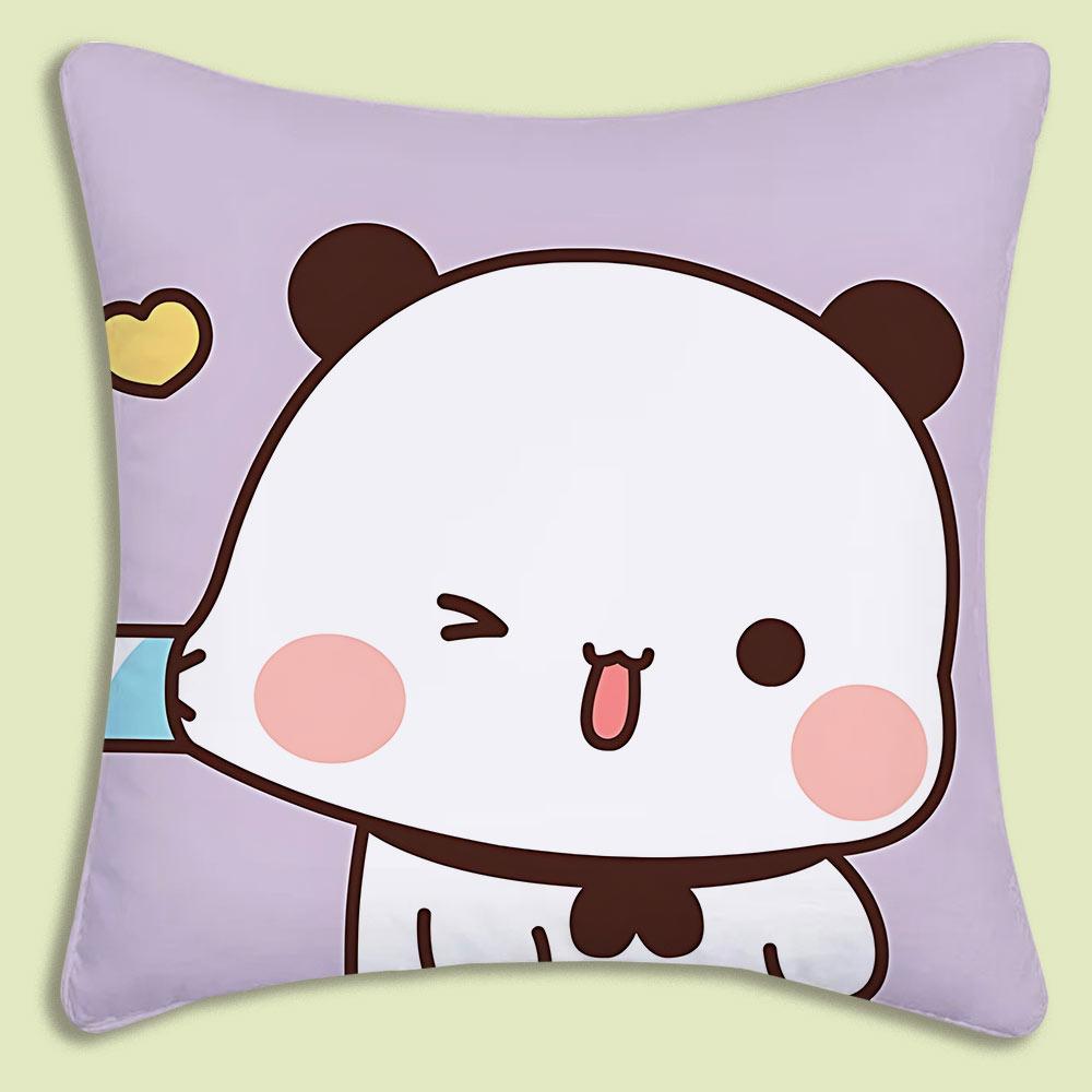 Cartoon Bubu Dudu Pillow Covers Cartoon Sofa Decorative Home Double-sided Printing Short Plush Cute Cushion Cover