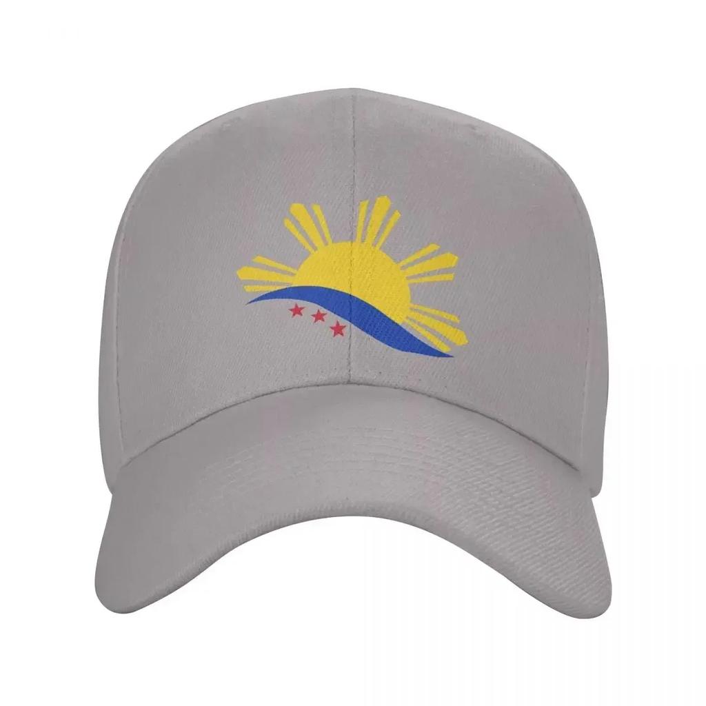 Fashion 3 Stars And A Sun Philippines Flag Baseball Cap for Unisex WoUnisex Breathable Dad Hat Sun Protection Snapback Caps