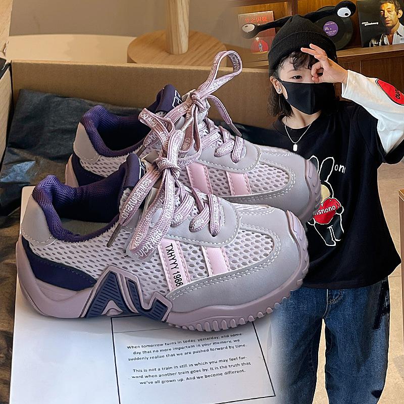 Stylish running sneakers for boys2026Spring and summer casual shoes for young children, girls' fashionable running shoes