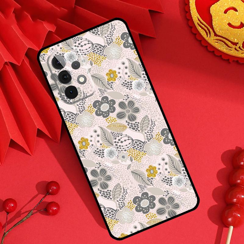 Floral Charm Secret Garden Case For Samsung Galaxy M15 M55 M31 M13 M11 M12 M14 M06 M16 M36 M56 M53 M32 M52 M35 M34 M54