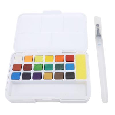 Aquarellfarbset Reise 18 Lebendige Farben Professionell Waschbar für Künstler Studenten