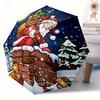 Christmas Magic Automatic Folding Umbrella Perfect For Festive Outdoor Adventurest71