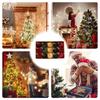 Velvet Ornament Balls 15 Pieces Flocked Home Decorations Christmas Ornaments Set For Farmhouse Bedroom Bathroom Winter Bedside