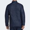 Adidas Color Block Logo Print Stand Collar Quilted Cotton Jacket Men Jacket Navy-Blue EH5624