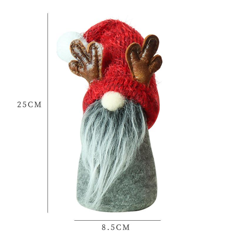 Christmas Figurine, High-end Knitted Pointed Hat Sitting Posture, Dwarf Plush Ornament, Decorative Items