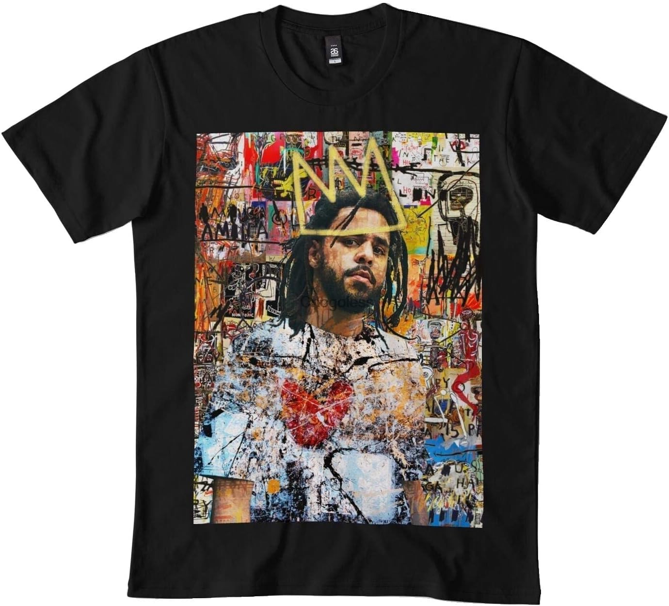 J Cole Portrait Classic t-Shirt 7DMN Black 3XL чёрный