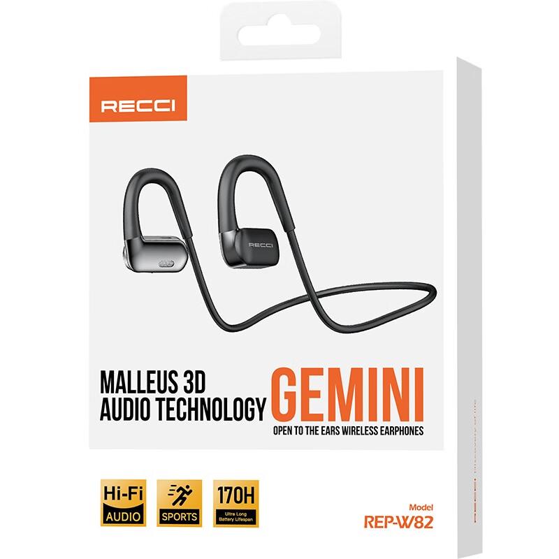 Recci REP-W82 Sport Running Wireless Neckband Earbuds