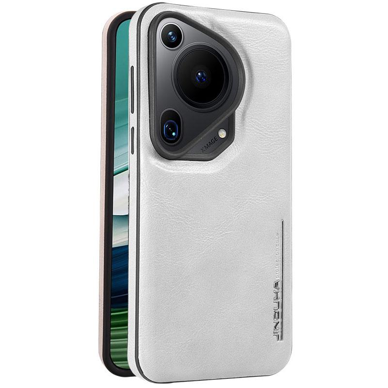 Luxury Magnetic Leather Case For Huawei Pura 70 Ultra Mate 60 Pro Plus Mate 50 40 Pro Camera Bumper Hard Cover Support Car Mount