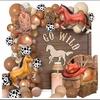 Western Cowboy Theme Party Decorative Balloon Horse Cowboy Hat Balloon Chain Birthday Arrangement Props