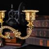 European Metal Candle Holder Candle Light Dinner Props Romantic Wedding Retro Table Decoration