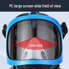 Robuste Anti-Gas-Vollgesichtsmaske aus Silikon mit Weitwinkel-PC-Bildschirm