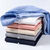 Men's Hard-wearing Comfortable 100% Cotton Long Sleeve Dress Shirt with Pocket, Spring Autumn Casual Oxford Button-Down Shirts