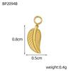 CARLIDANA Wasserdichte Edelstahl Goldfarbe Blatt Sonnenblume Rose Blume Anhänger Charms DIY Für Schmuckherstellung Zubehör