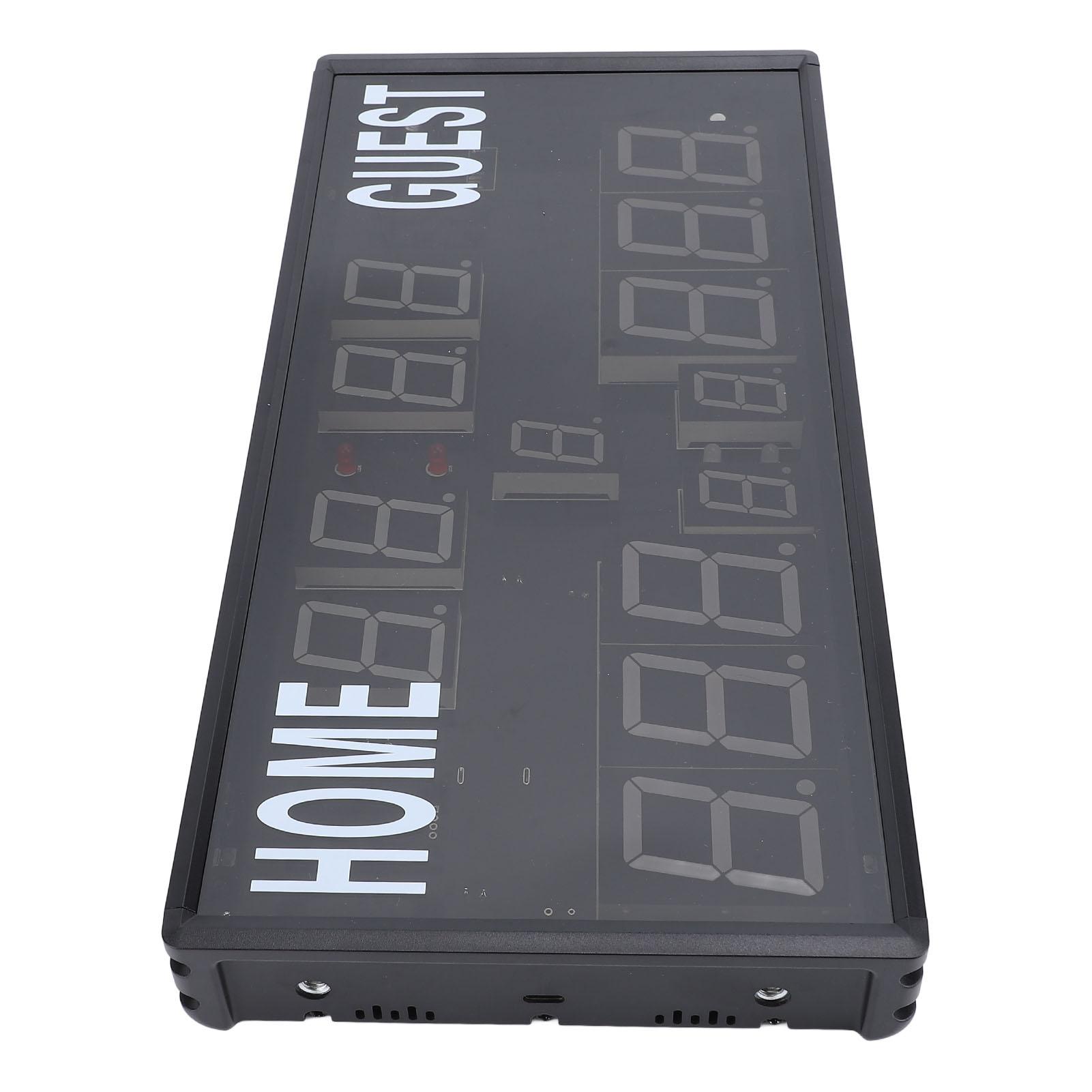 LED Digital Scoreboard with Remote, 345*166*40mm, 24 Hour Display Mode, Multifunctional Countdown Match Time Display Electronic Scoreboard for Outdoor