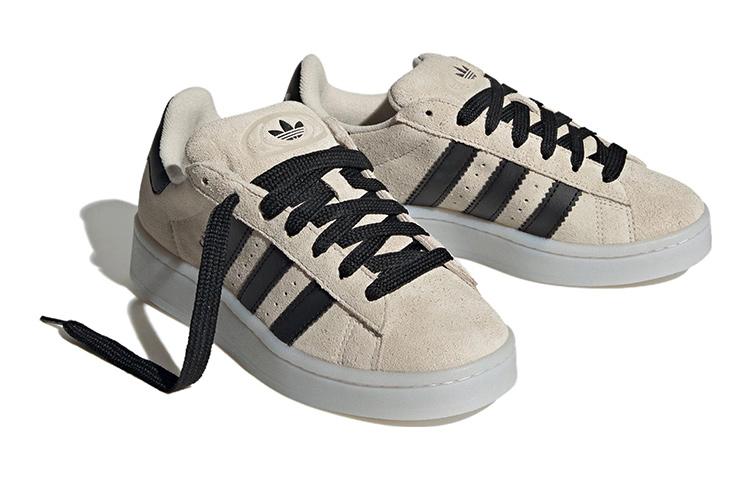 adidas Originals CAMPUS 00s Leather Low Top Kids' Skateboarding Shoes Beige Gray HQ8572
