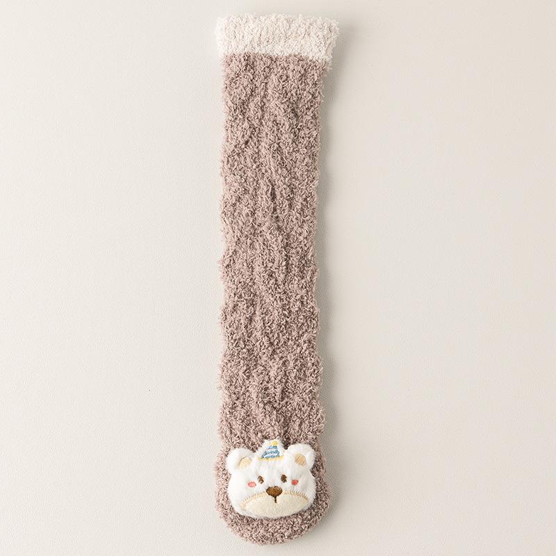 Coral Fleece Thick Over-Knee Socks for Infants & Kids (0-3 Years) - Spring, Autumn, Winter