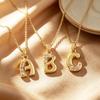 Lu District Copper Micro-Inlaid Zircon Letter Pendants - Hip Hop Clavicle Chain DIY Jewelry Accessories