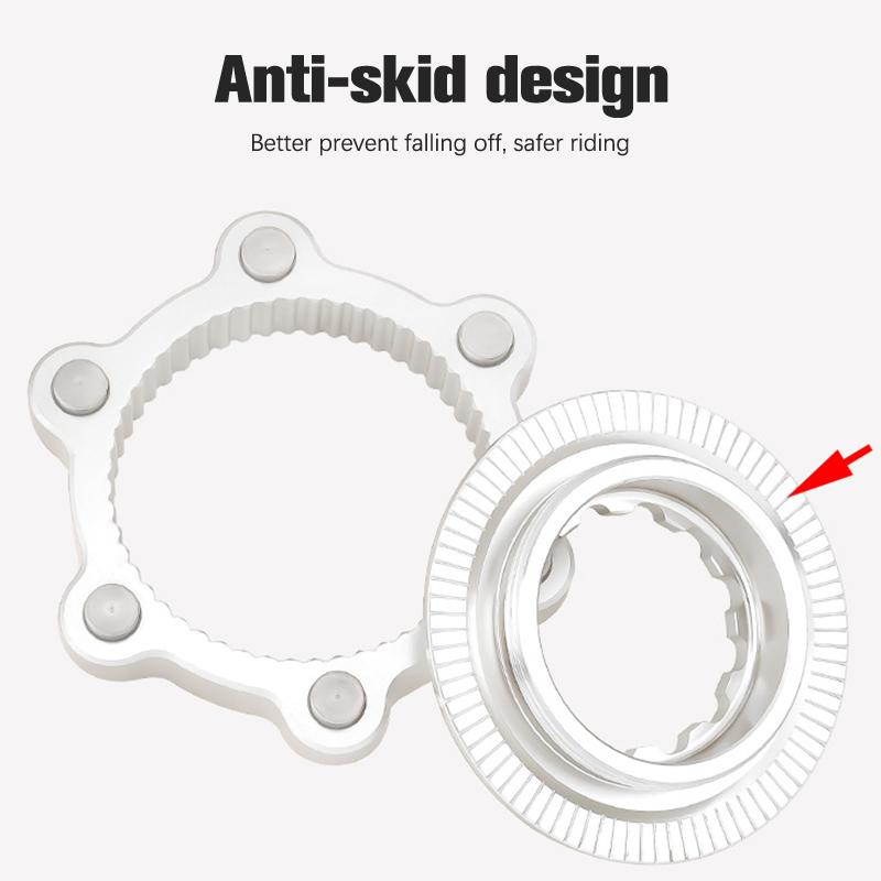 Bike Centerlock To 6-Hole Adapter Mountain Bike Hub Center Lock Conversion 6 Bolt Disc Brake Rotor Cycling Accessoires