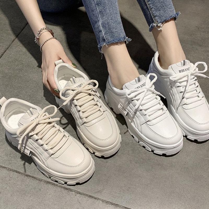 Fashion Casual Shoes Women's Chunky Sneakers White Shoes Autumn New Breathable All-match Vulcanize Shoe Zapatos De Mujer Female Footwear