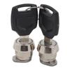Luggage Trunk Replacement Lock Cylinder and Two Key Set for Motorcycles