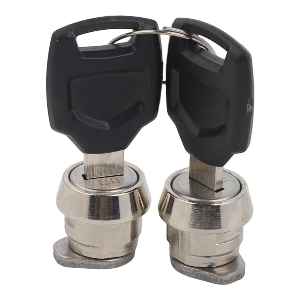 Luggage Trunk Replacement Lock Cylinder and Two Key Set for Motorcycles