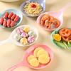 Korean Handheld Dish Fashion with Handle Large Spoon Tray Fries Fried Chicken Snack Plate Fruit Dessert Cake Platter New 2025