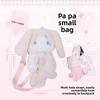 Cat Cartoon Rabbit Plush Bag Girls Cute Soft Polyester Crossbody Small Purse