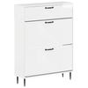 Shoe Cabinet HAARLEM 78 X 24 X 103 Cm Engineered Wood
