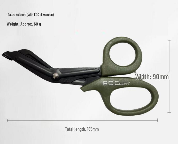 7.5-Inch Stainless Steel EMT Bandage and Gauze Scissors with Angled Tip