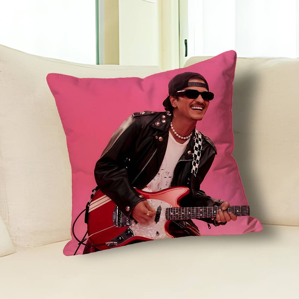 B-Brunos M-Mars Singer Pillow Cases for Bedroom Living Room Sofa Home Decor Polyester Cushion Cover with Zipper