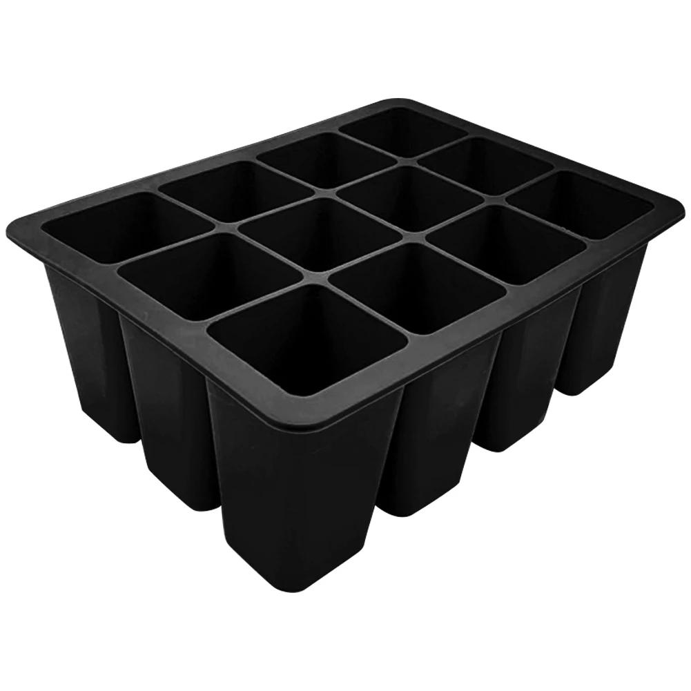 3-1PC Silicone Seed Trays 12 Holes Cell Propagator Growth Thickening Seedling Start Growth Tray For Greenhouse Seed Starter Tray