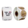 1000pcs Handmade THANK YOU for YOUR ORDER Stickers Round Labels "
