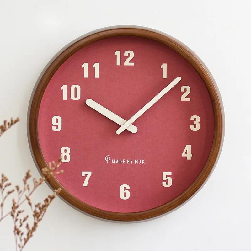 Nordic Silent Clock Wall Simple Aesthetic Design High Quality Creative Fashion Art Wall Watch Modern Room Muebles Decorations